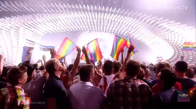 russia gay flags eurovision 2015
